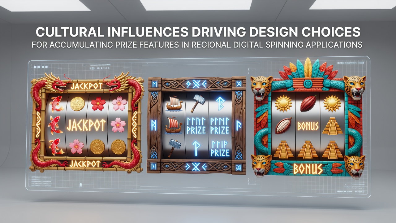 Regional digital spinning applications displaying culturally inspired accumulator features
