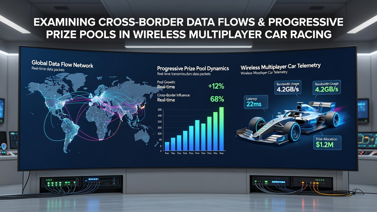 Network map showing server locations and data routes used by wireless multiplayer card platforms operating progressive prize pools
