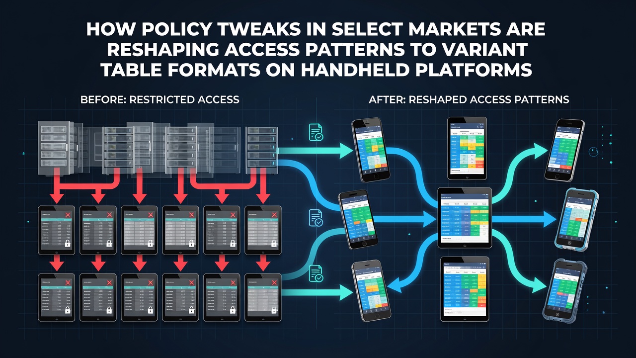 Regulatory changes impacting mobile table game access on handheld devices