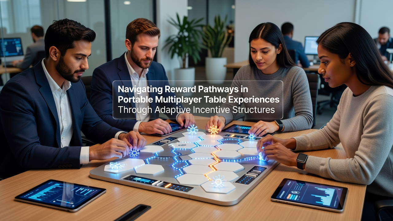 Illustration of adaptive reward pathways in mobile multiplayer table gaming interfaces showing dynamic incentive adjustments